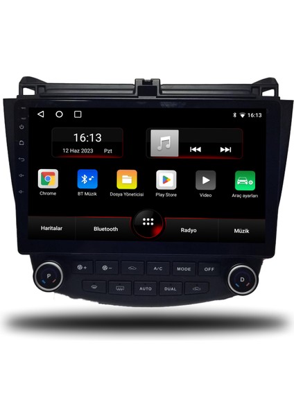 Honda Accord Android Carplay Multimedya 2003-2007 6gb Ram + 128GB Hafıza + 8 Çekirdek