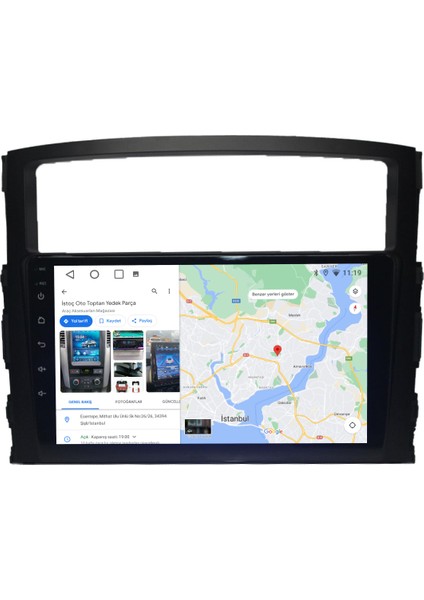 Mitsubishi Pajero Android Carplay Multimedya 2008-2014 6gb Ram + 128GB Hafıza + 8 Çekirdek modelleri