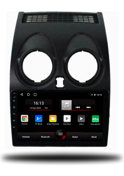 Nissan Qashqai Android Carplay Multimedya 2007-2013 6gb Ram + 128GB Hafıza + 8 Çekirdek