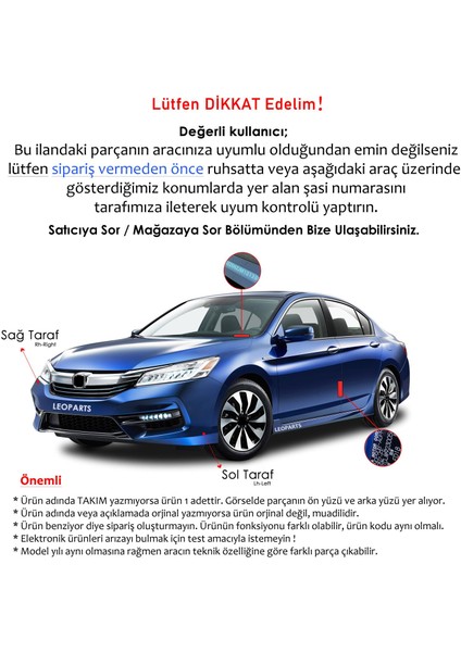 Peugeot 308 Stop Lambası Iç Sağ 2014-2018 9677818280