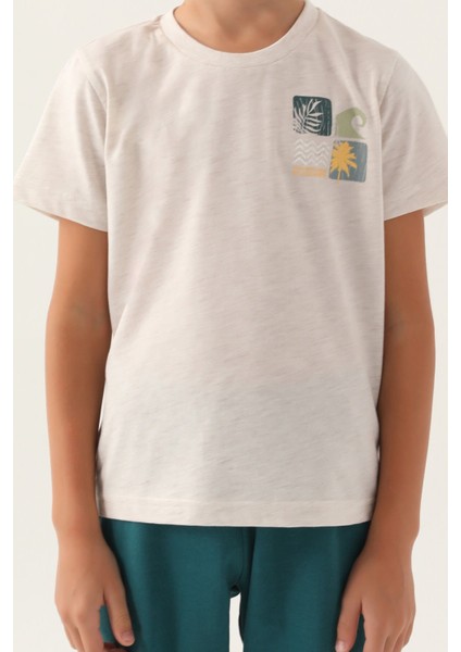 2982 Summer Erkek Çocuk Bermuda Pijama Takım