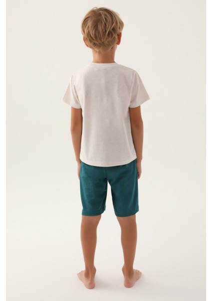 2982 Summer Erkek Çocuk Bermuda Pijama Takım