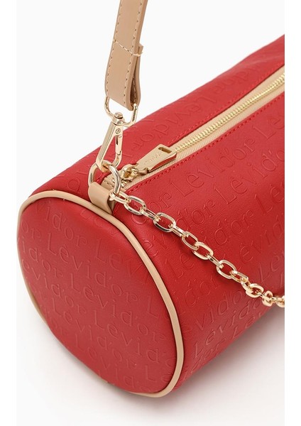 Kırmızı Silindir Çanta modelleri