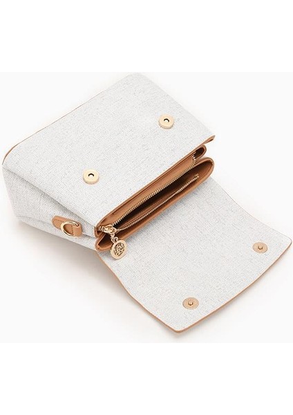 Krem Kumaş Dokulu El Çantası indirimleri