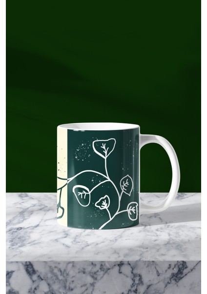 Green Flower Çift Kupa Seti modelleri