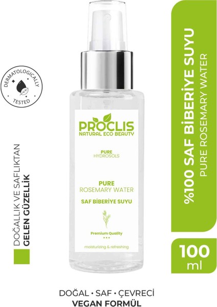 Biberiye Suyu Güçlendirici Saç Toniği %100 Doğal ve Saf 100 ml