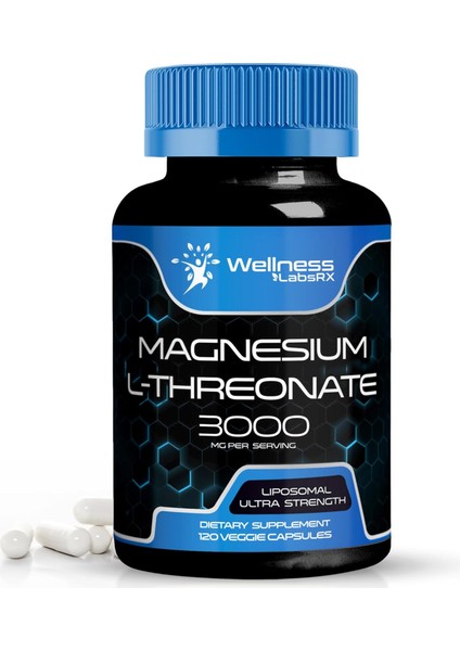 Magnesium L-Threonate 3000 Mg High Absorption 120 Kapsul