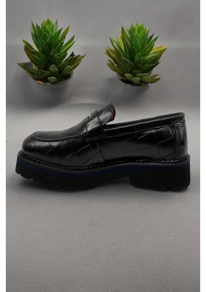 1309 Siyah Deri Ortopedik Günlük Erkek Casual Ayakkabı modelleri