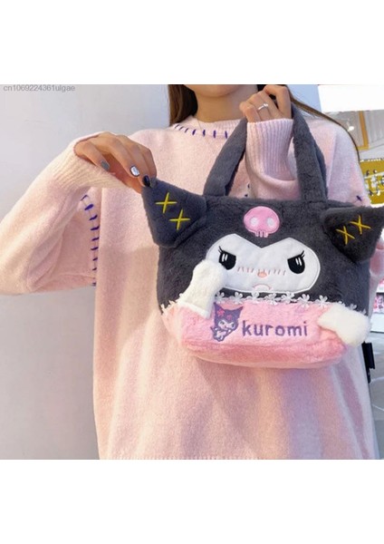 Kuromi Sanrio Çocuk Peluş Çanta Hediye Y2K Cinnamoroll My Melodi Melody Hello Kitty Pompompurin