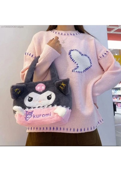 Kuromi Sanrio Çocuk Peluş Çanta Hediye Y2K Cinnamoroll My Melodi Melody Hello Kitty Pompompurin