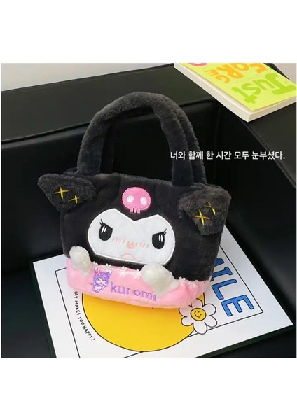Kuromi Sanrio Çocuk Peluş Çanta Hediye Y2K Cinnamoroll My Melodi Melody Hello Kitty Pompompurin