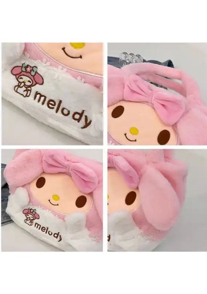 Syn İletişim Kuromi Sanrio Çocuk Peluş Çanta Hediye Y2K Cinnamoroll My Melodi Melody Hello Kitty Pompompurin