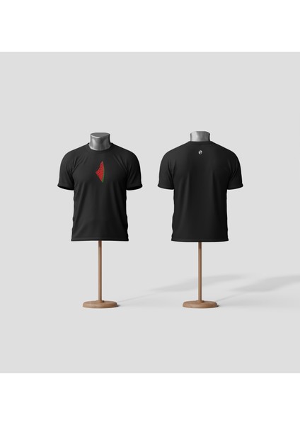 Kısa Kollu Ortalı Büyük Karpuzlu Filistin Haritası Dijital Baskılı Unisex S - 2xl T300010 fiyatları