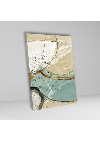 3'lü Kanvas Duvar Tablosu Karışık Modern Çizgiler Dizaynı modelleri