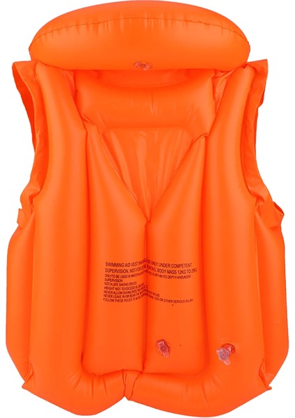 18-30 kg Şişme Can Yeleği Swimvest Havuz Deniz Yüzme Yeleği Yüzücü Destek Yelek 60 cm Turuncu