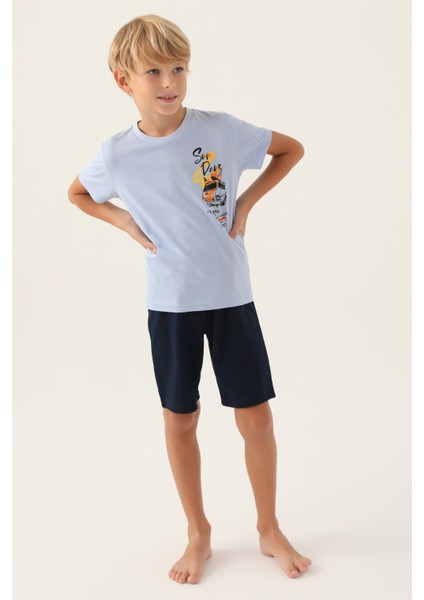 2989 Celebrate Erkek Çocuk Bermuda Pijama Takım