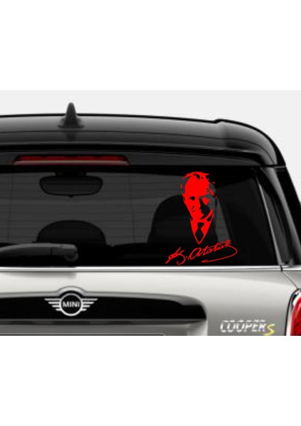 Mustafa Kemal Atatürk Imzalı Sticker Atatürk Sticker Oto Araba Motosikler Sticker S9