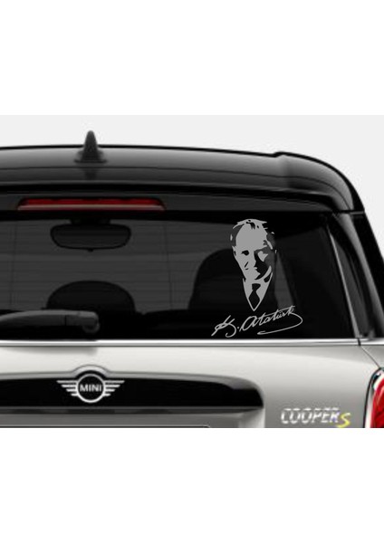 Mustafa Kemal Atatürk Imzalı Sticker Atatürk Sticker Oto Araba Motosikler Sticker S9