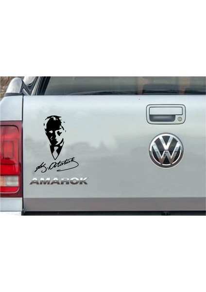 Mustafa Kemal Atatürk Imzalı Sticker Atatürk Sticker Oto Araba Motosikler Sticker S9