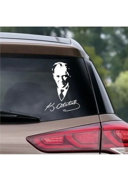 Sticker Usta Mustafa Kemal Atatürk Imzalı Sticker Atatürk Sticker Oto Araba Motosikler Sticker S9