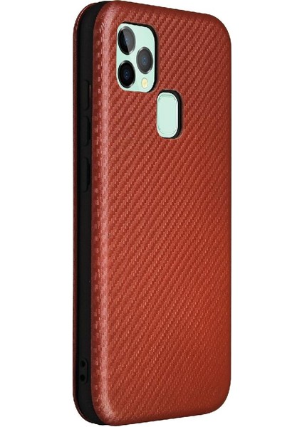 Oukitel C22 Tam Koruma Manyetik Karbon Fiber Kart Deri Için Kılıf (Yurt Dışından) modelleri