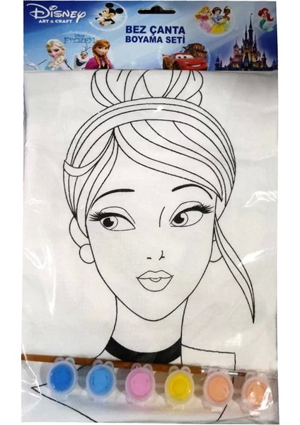 Cinderella Baskılı Çanta 35 x 42 WD B106 The Walt Disney