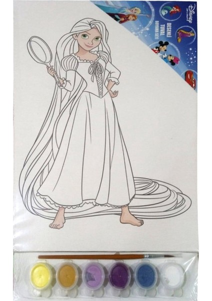 Rapunzel Baskılı Tuval 25 x 35 cm TWD C104 The Walt Disney
