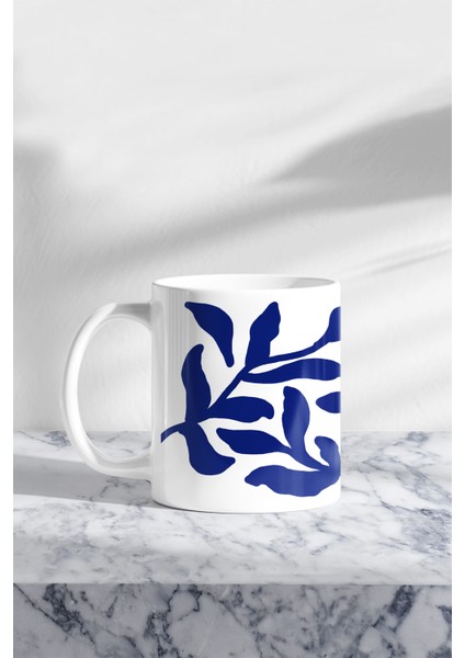 Blue Flower Çift Kupa Seti fırsatları