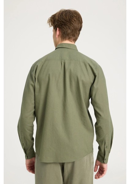 Erkek Normal Kesim Yeşil Gömlek - W5MY205279A61 modelleri