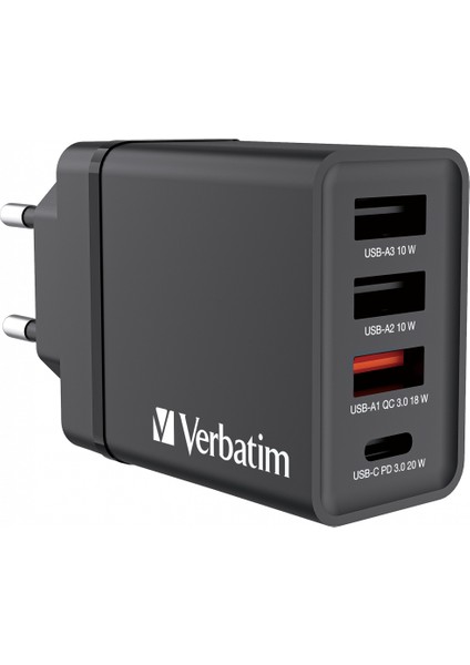 Verbatım 49700 CHR-30EU1 Usb-Charger 30W Black