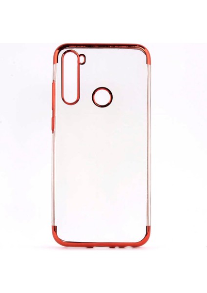 Redmi Note 8t Kamera Korumalı Köşeleri Renkli Şeffaf Kılıf