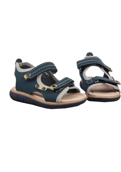 231-84 Lacivert Sarı Çocuk Sandalet modelleri