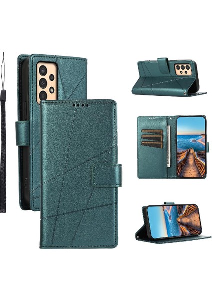 Samsung Galaxy A13 Kickstand Darbeye Üç Kart Yuvaları Için Flip Case (Yurt Dışından)
