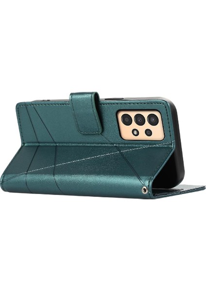 Samsung Galaxy A13 Kickstand Darbeye Üç Kart Yuvaları Için Flip Case (Yurt Dışından)