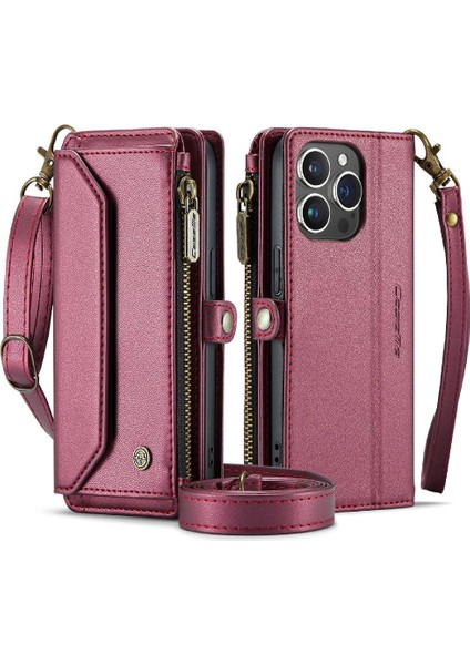 Kadınlar Için Crossbody Kılıf iphone 13 Pro Max Cüzdan Kılıf Cüzdan (Yurt Dışından)