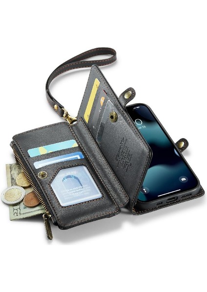 Kadınlar Için Crossbody Kılıf iphone 13 Pro Max Cüzdan Kılıf Cüzdan (Yurt Dışından)