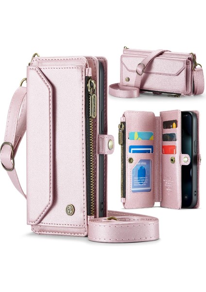 Kadınlar Için Crossbody Kılıf iphone 13 Pro Max Cüzdan Kılıf Cüzdan (Yurt Dışından)