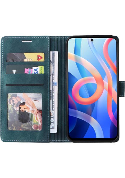 SZY Mall Xiaomi Redmi Not 11 Için Flip Case 5g Kapak Çevirin Darbeye Cüzdan Basit (Yurt Dışından)