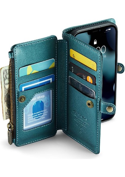 Kadınlar Için Crossbody Kılıf iphone 13 Pro Max Cüzdan Kılıf Cüzdan (Yurt Dışından)
