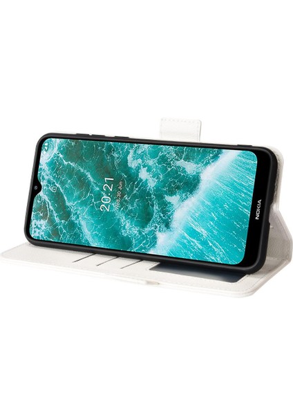 Nokia C30 Pu Deri Yan Toka Kart Yuvaları Tutucu Cüzdan Manyetik (Yurt Dışından)