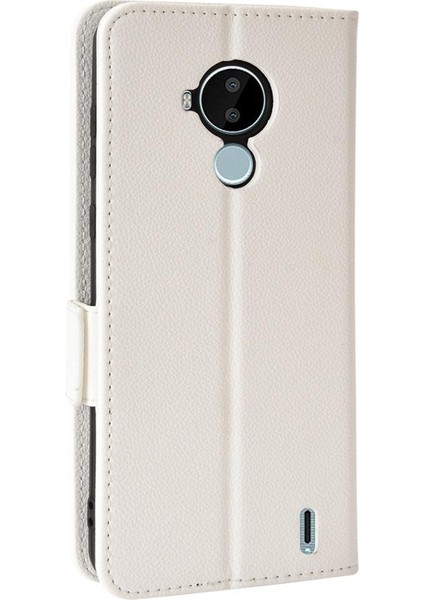Nokia C30 Pu Deri Yan Toka Kart Yuvaları Tutucu Cüzdan Manyetik (Yurt Dışından)