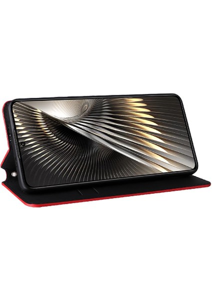 Xiaomi Poco F6 Pu Deri Cüzdan 3D Desen Manyetik Kapatma (Yurt Dışından)