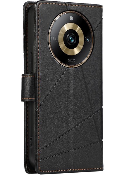 Realme 11 Pro Şok Emici Kickstand Darbeye Üç Için Flip Case (Yurt Dışından) indirimleri