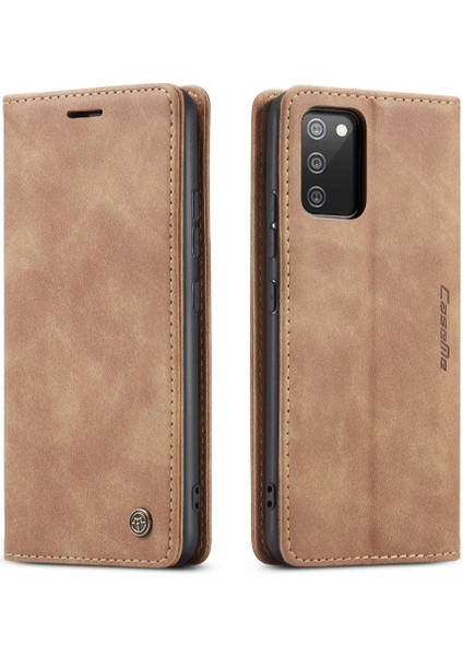 Samsung Galaxy A02S Için Flip Case Vintage Pu Deri Cüzdan Flip Folio (Yurt Dışından)