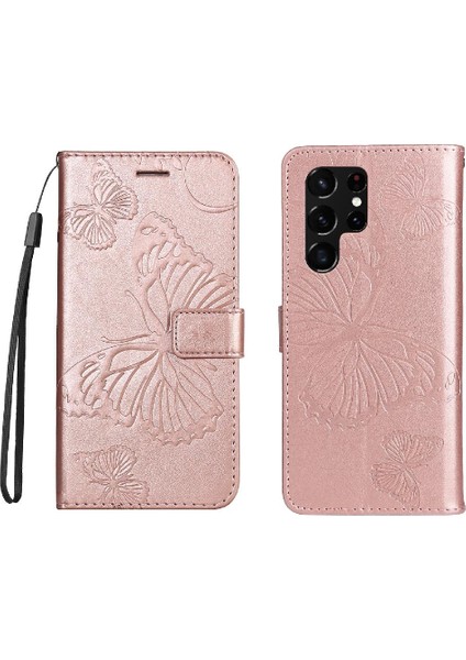 Samsung Galaxy S22 Uitra Flip Kickstand Darbeye Kapak Manyetik (Yurt Dışından)