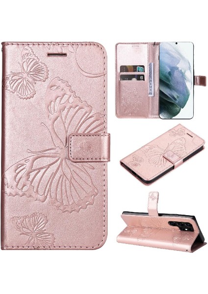 Samsung Galaxy S22 Uitra Flip Kickstand Darbeye Kapak Manyetik (Yurt Dışından)