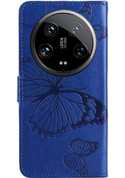 Xiaomi 14 Için Kılıf Ultra Flip Kickstand Darbeye Kapak Manyetik Kapak Pu (Yurt Dışından)