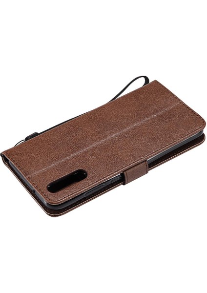 Kart Yuvası ile Huawei P20 Için Flip Case Yüksek Kalite Deri Iş Çantası (Yurt Dışından)