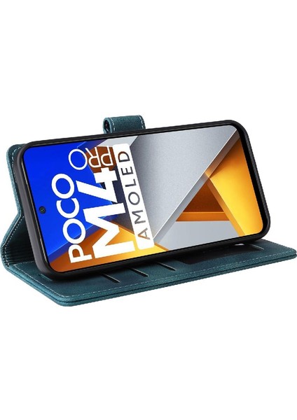 Xiaomi Poco M4 Pro Için Flip Case Cüzdan Kapak Çevirin Deri Kılıf Basit (Yurt Dışından)