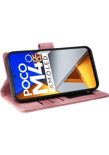 Xiaomi Poco M4 Pro Için Flip Case Cüzdan Kapak Çevirin Deri Kılıf Basit (Yurt Dışından)